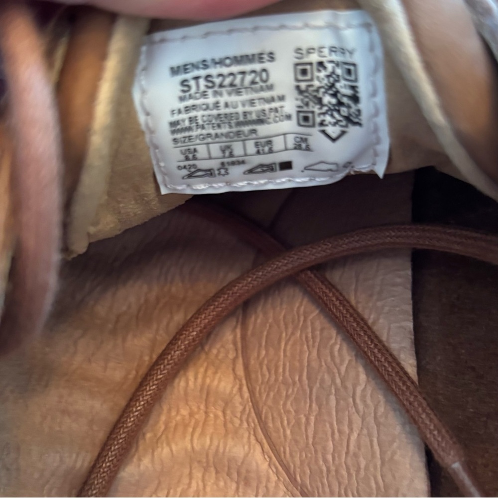 SPERRY Coastal plushwave slip on shoe brown nubuck SZ 8.5 Worn once - Picture 10 of 14